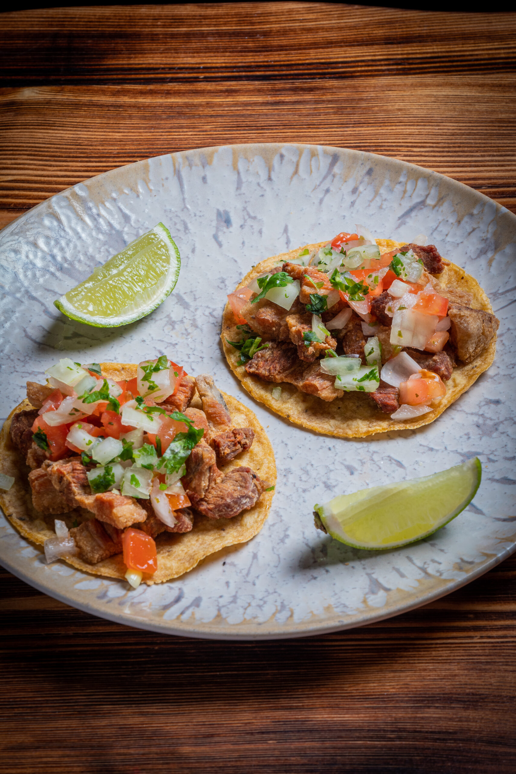 Tacos de torreznos de La Condesa